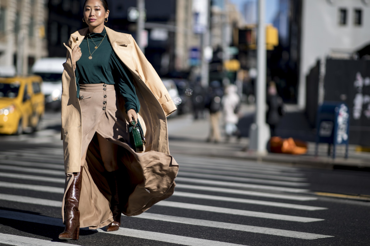 Aimee Song at New York Fashion Week. Photo: Imaxtree
