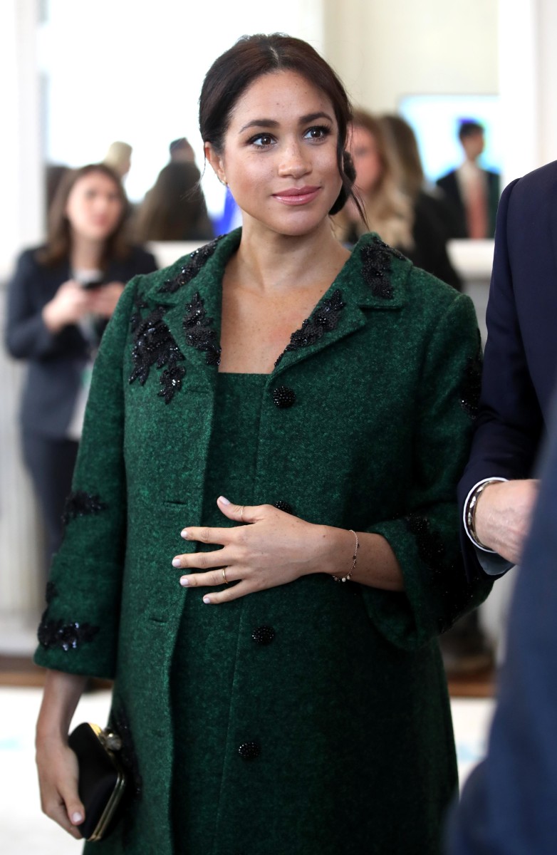 Meghan, Duchess of Sussex, in a custom Erdem coat and dress at a Commonwealth Day Youth Event at Canada House. Photo: Chris Jackson - WPA Pool/Getty Images