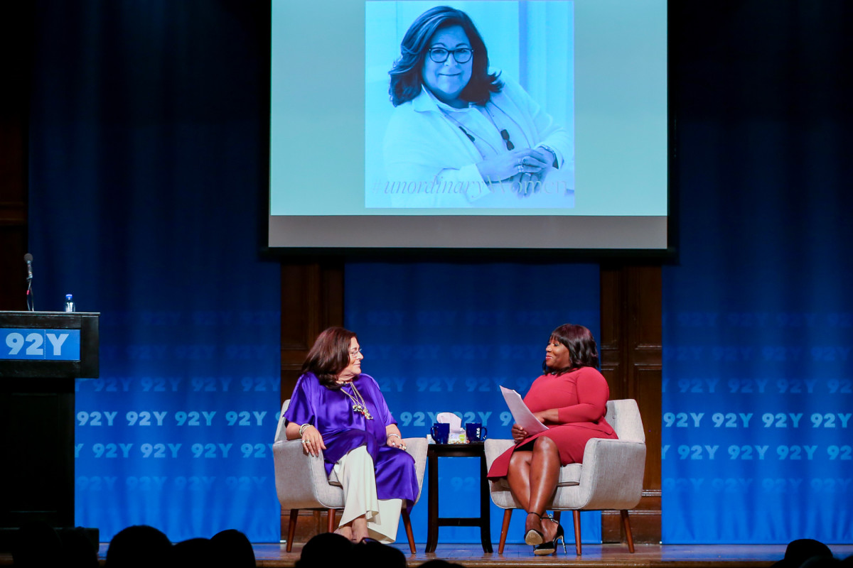 Fern Mallis and Bevy Smith at 92Y. Photo: Andrea Klerides/Michael Priest Photography/Courtesy of 92Y