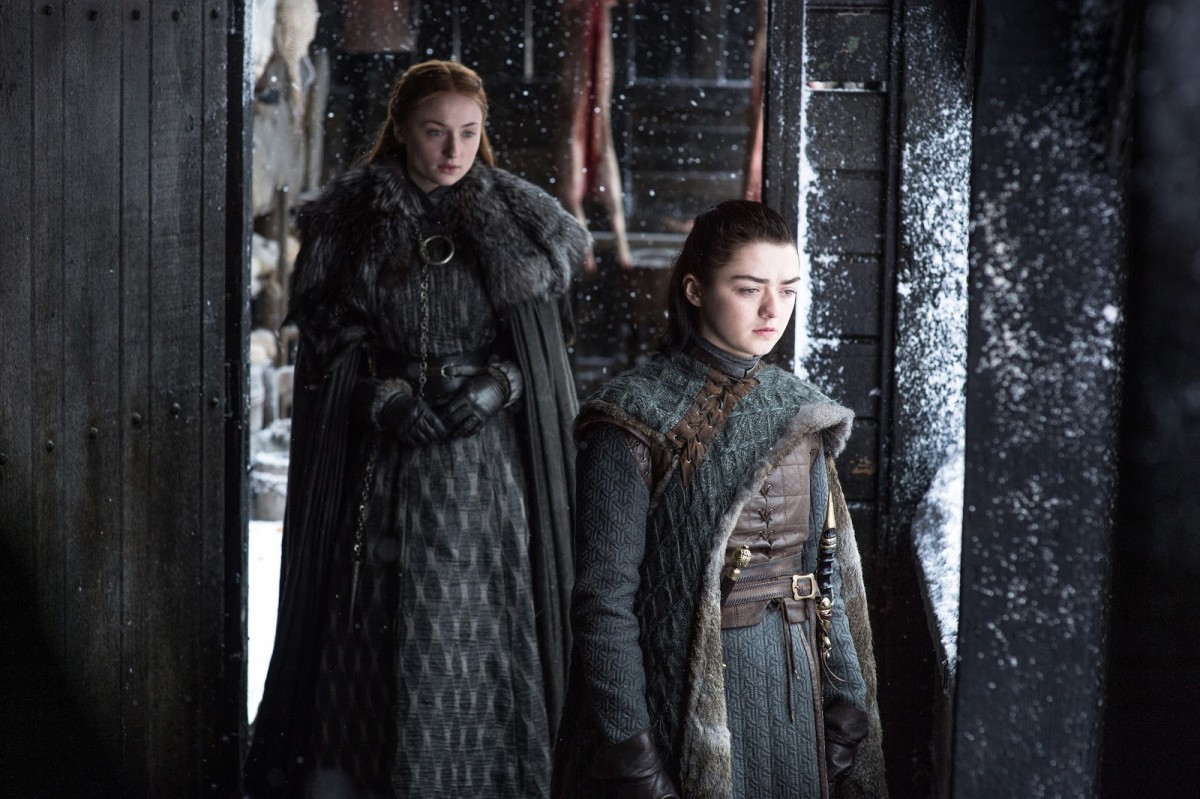 Sansa and Ayra. Photo: Helen Sloan/HBO