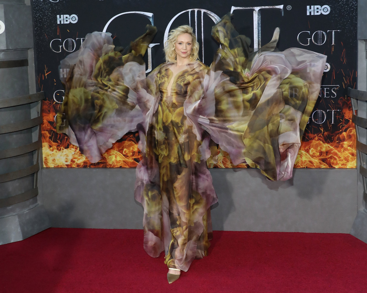 Gwendoline Christie in Iris Van Herpen at the Season 8 premiere of "Game of Thrones" in New York City. Photo: Taylor Hill/Getty Images