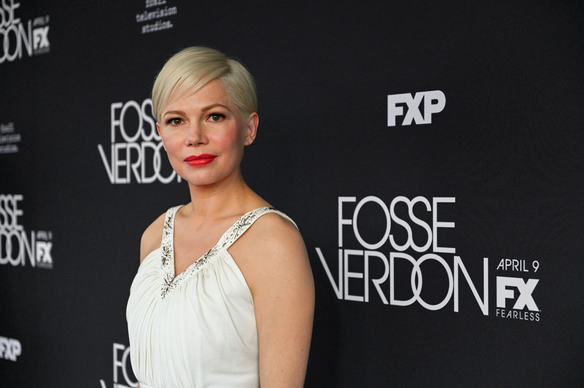 Michelle Williams in Louis Vuitton at the premiere of 'Fosse/Verdon' in New York City. Photo: Mike Coppola/Getty Images