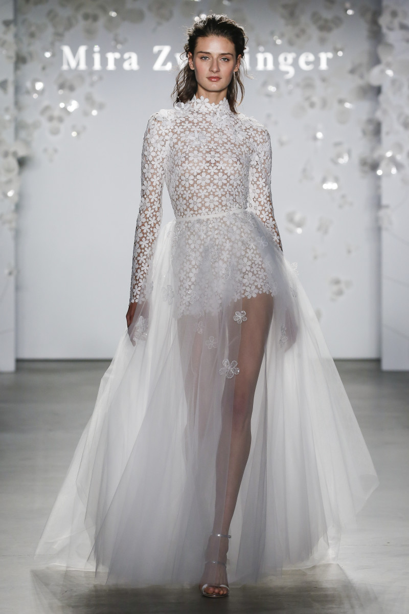 A look from the Mira Zwillinger Spring 2020 bridal collection. Photo: Courtesy of Mira Zwillinger
