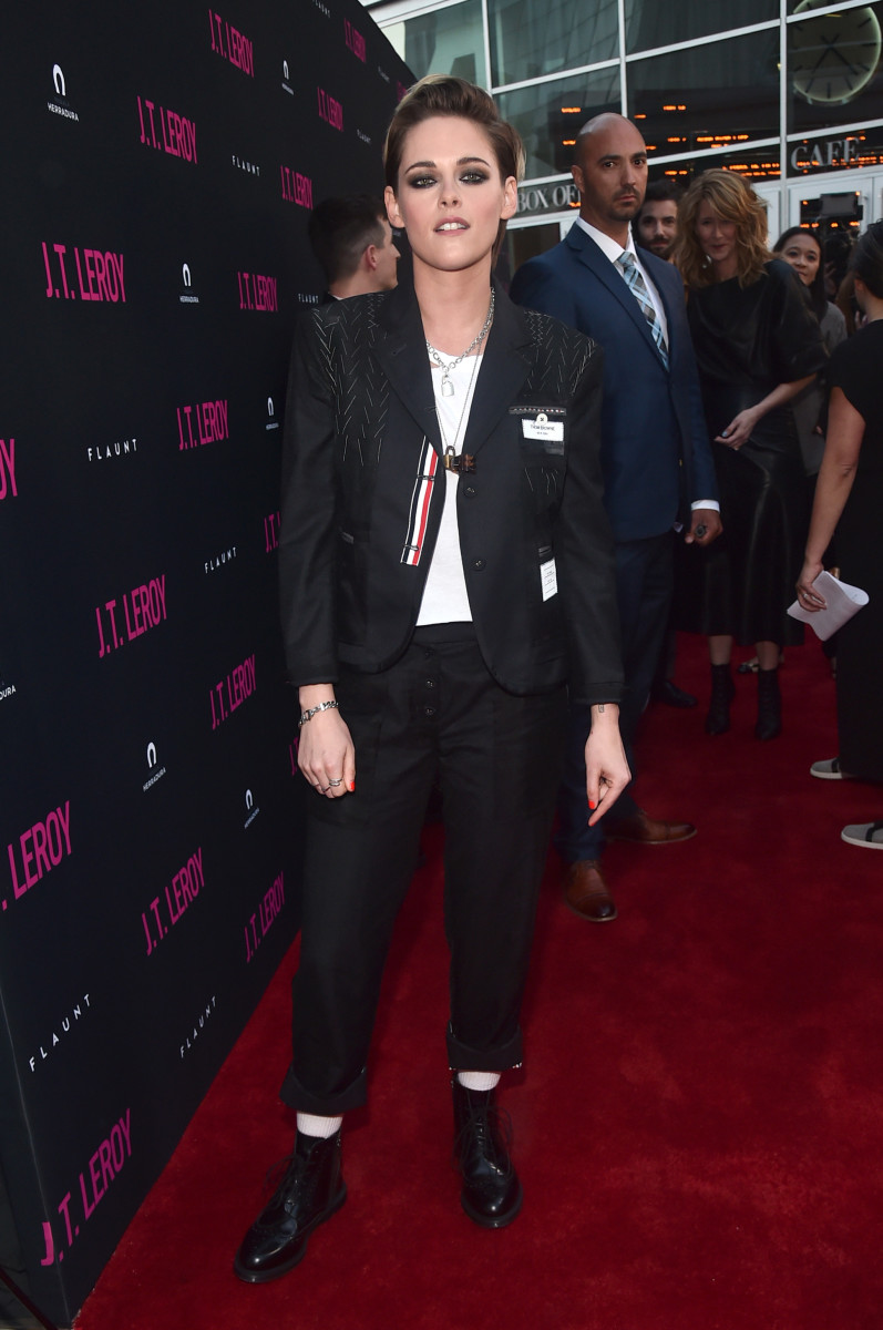 Kristen Stewart at Los Angeles premiere of  "J.T. Leroy" in Hollywood, California. Photo: Alberto E. Rodriguez/Getty Images