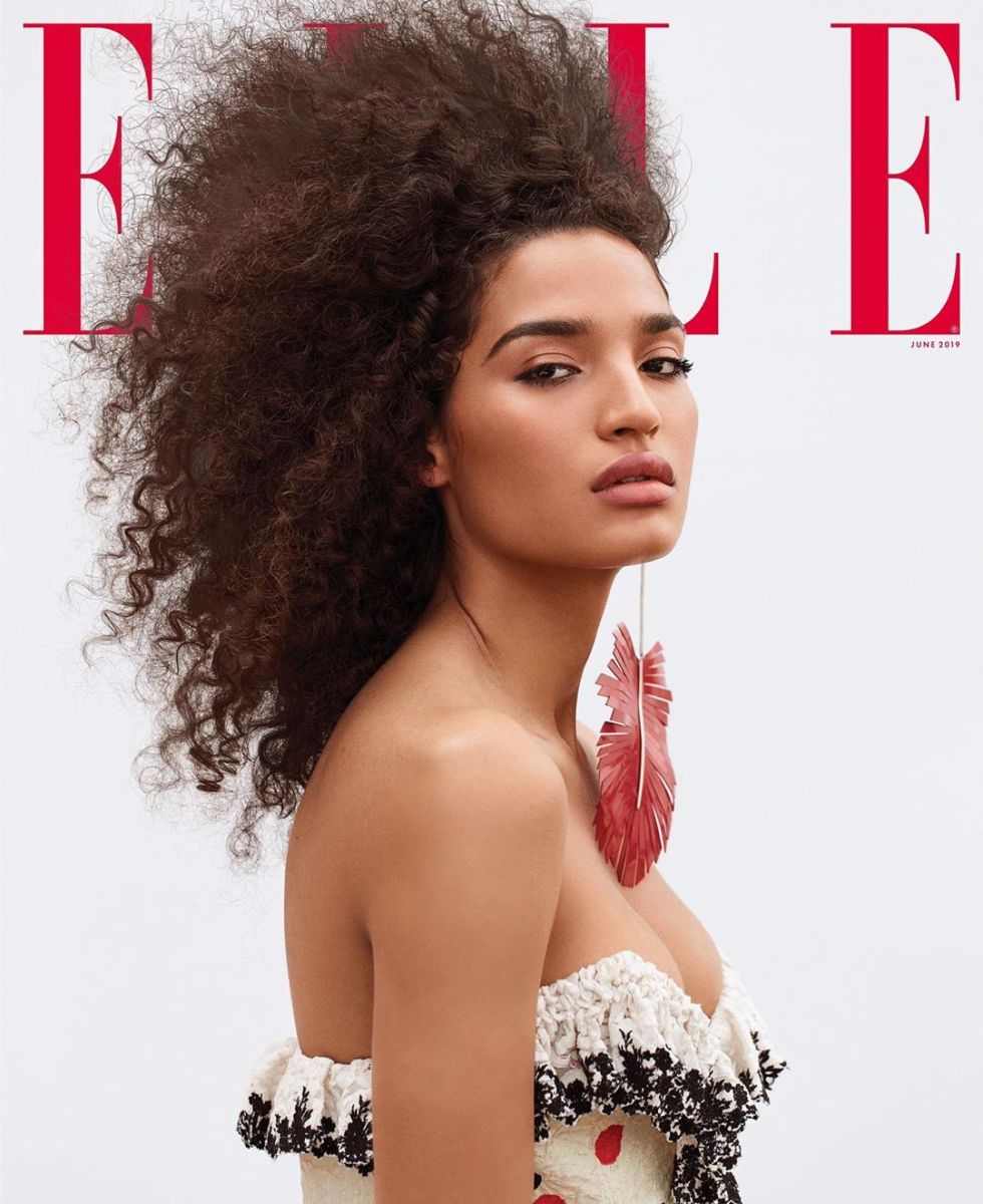 Indya Moore on the June 2019 cover of "Elle." Photo: Zoey Grossman 