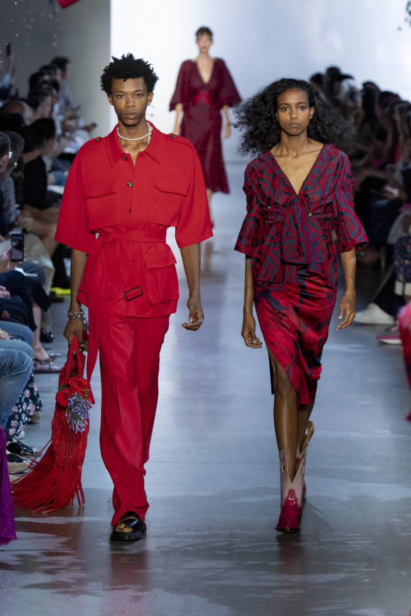 Looks from the Prabal Gurung Spring 2020 collection. 