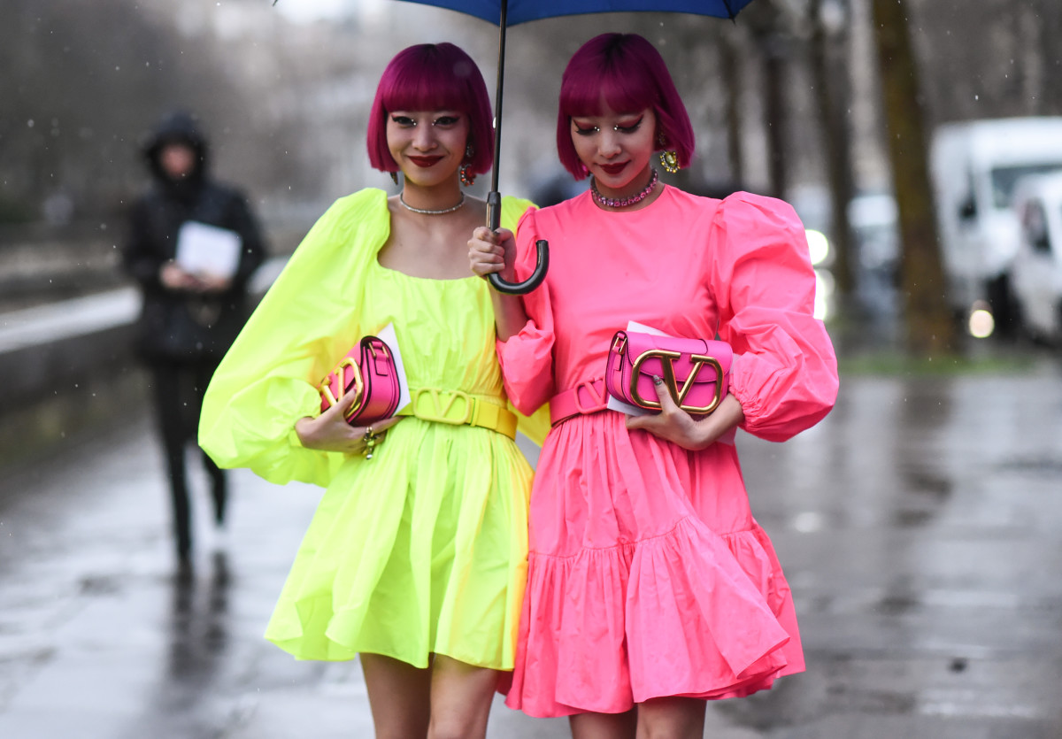 Ami Suzuki and Aya Suzuki Valentino March 1 2020 Paris Fashion Week