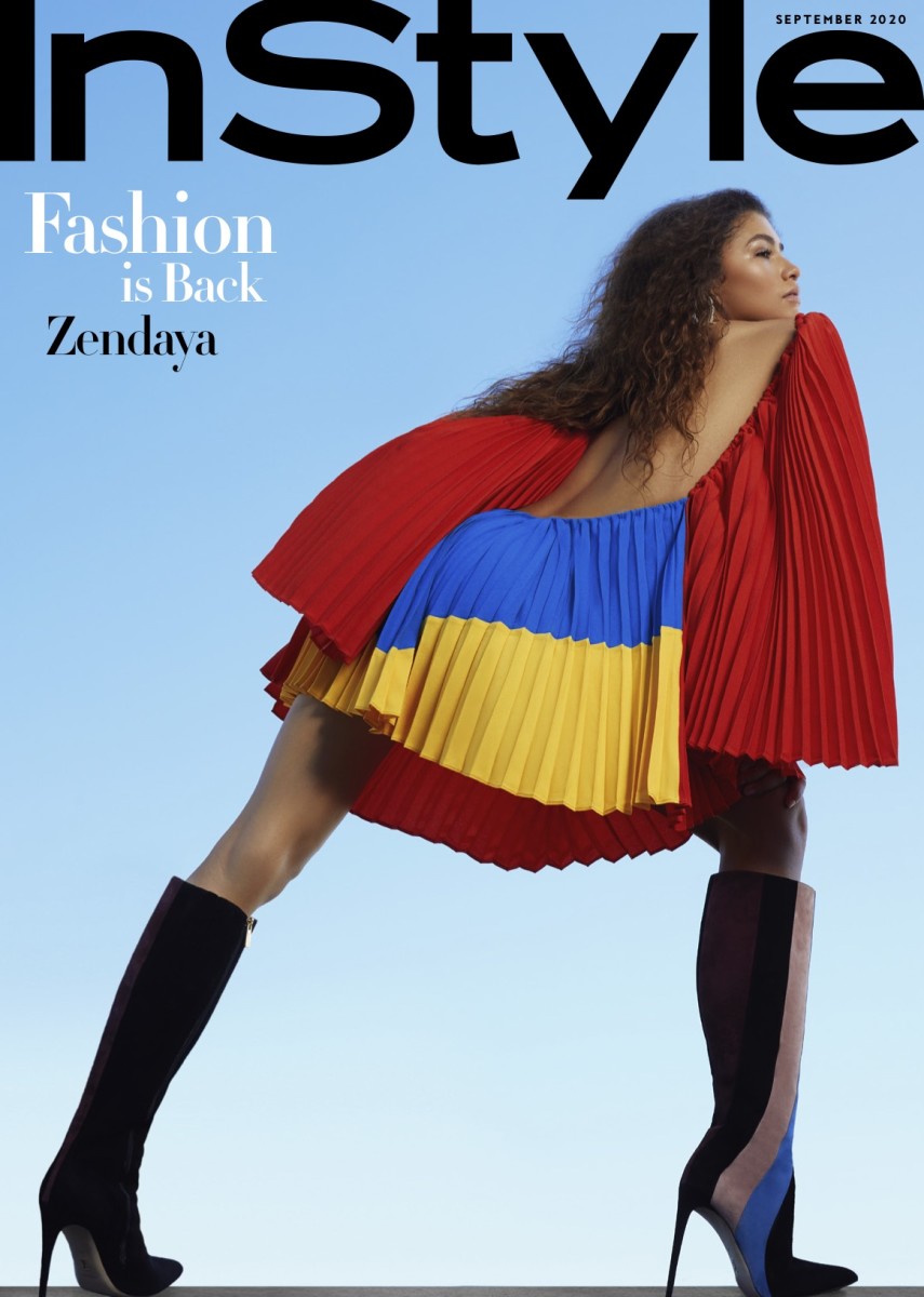 Zendaya in Hanifa, styled by Law Roach for InStyle's September 2020 cover