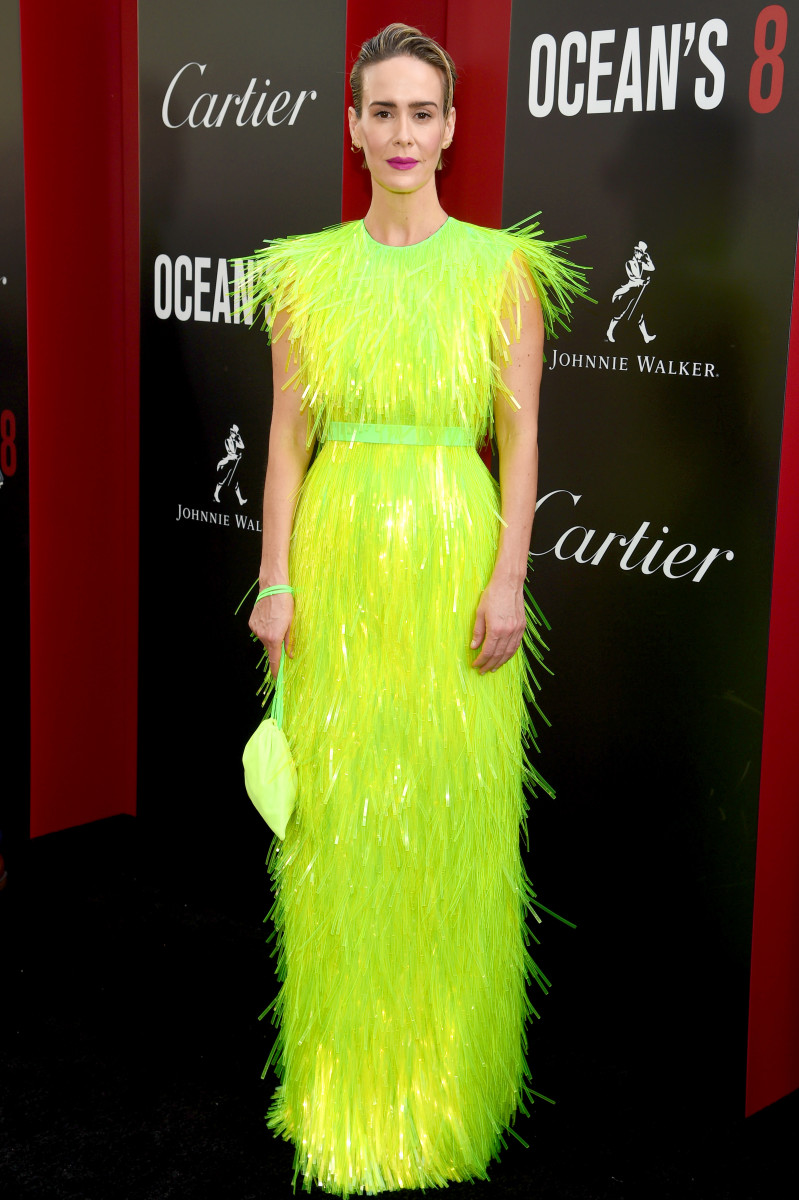 Sarah Paulson attends the world premiere of "Ocean's 8" on June 5, 2018 in New York City.