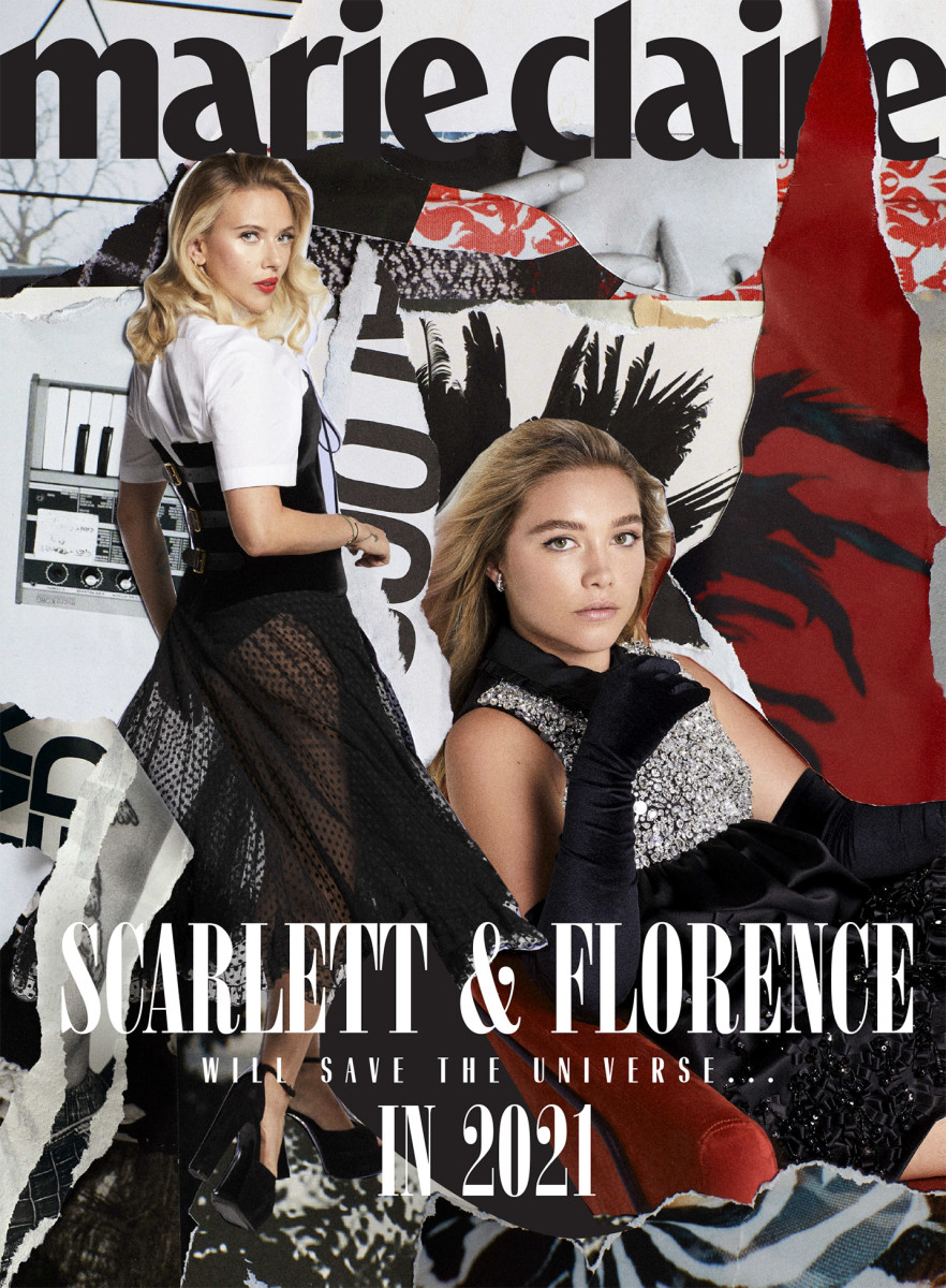 Marie Clare Scarlett Johansson and Florence Pugh Cover Winter 2020