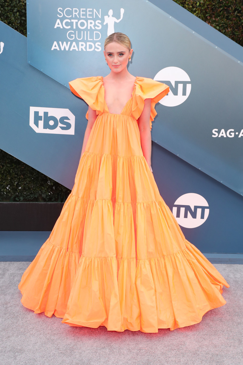 Newton at the 2020 Screen Actors Guild Awards in Valentino.