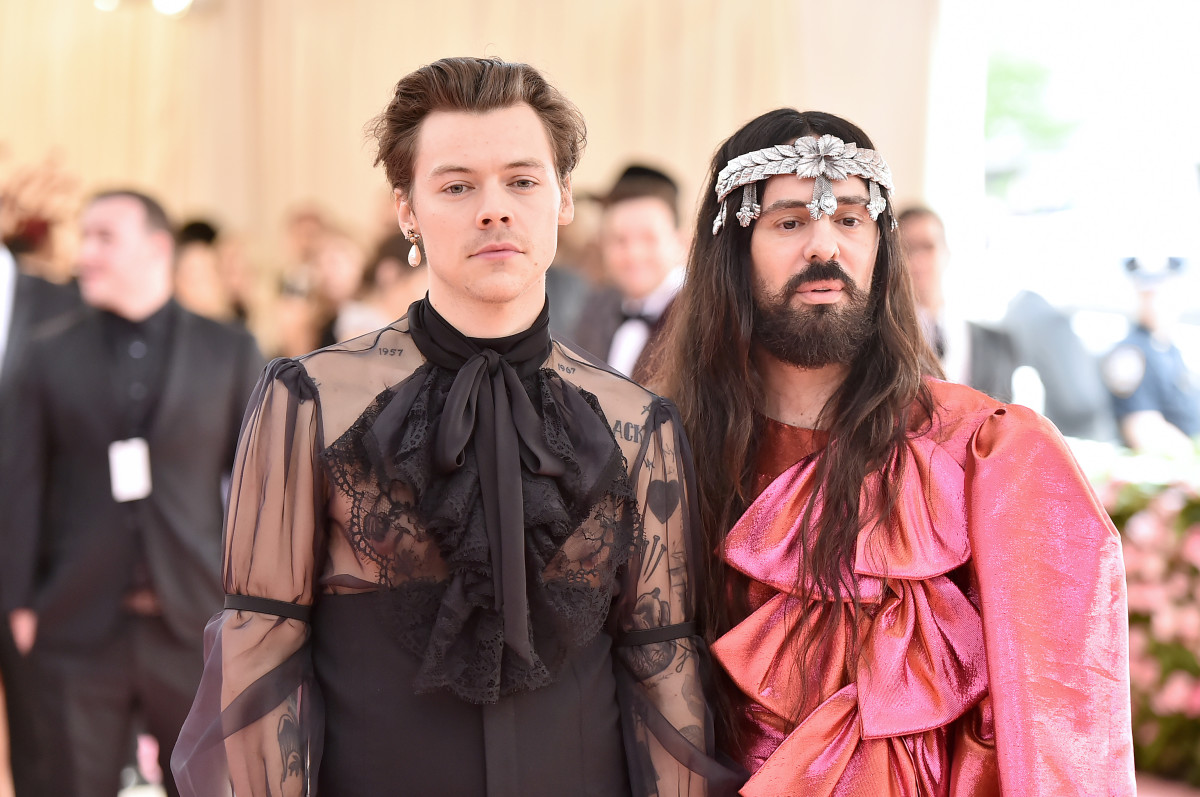 Harry Styles and Gucci creative director Alessandro Michele.