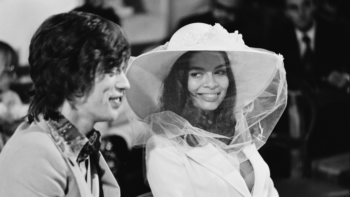 Great Outfits in Fashion History: Bianca Jagger's YSL Wedding Suit