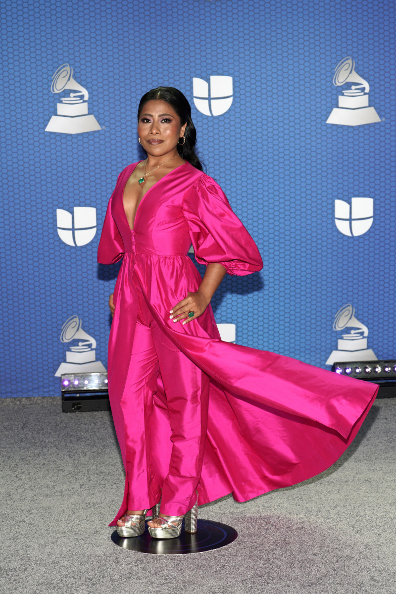 Yalitza Aparicio in Helorocha at the 2020 Latin Grammys in Miami, Florida.