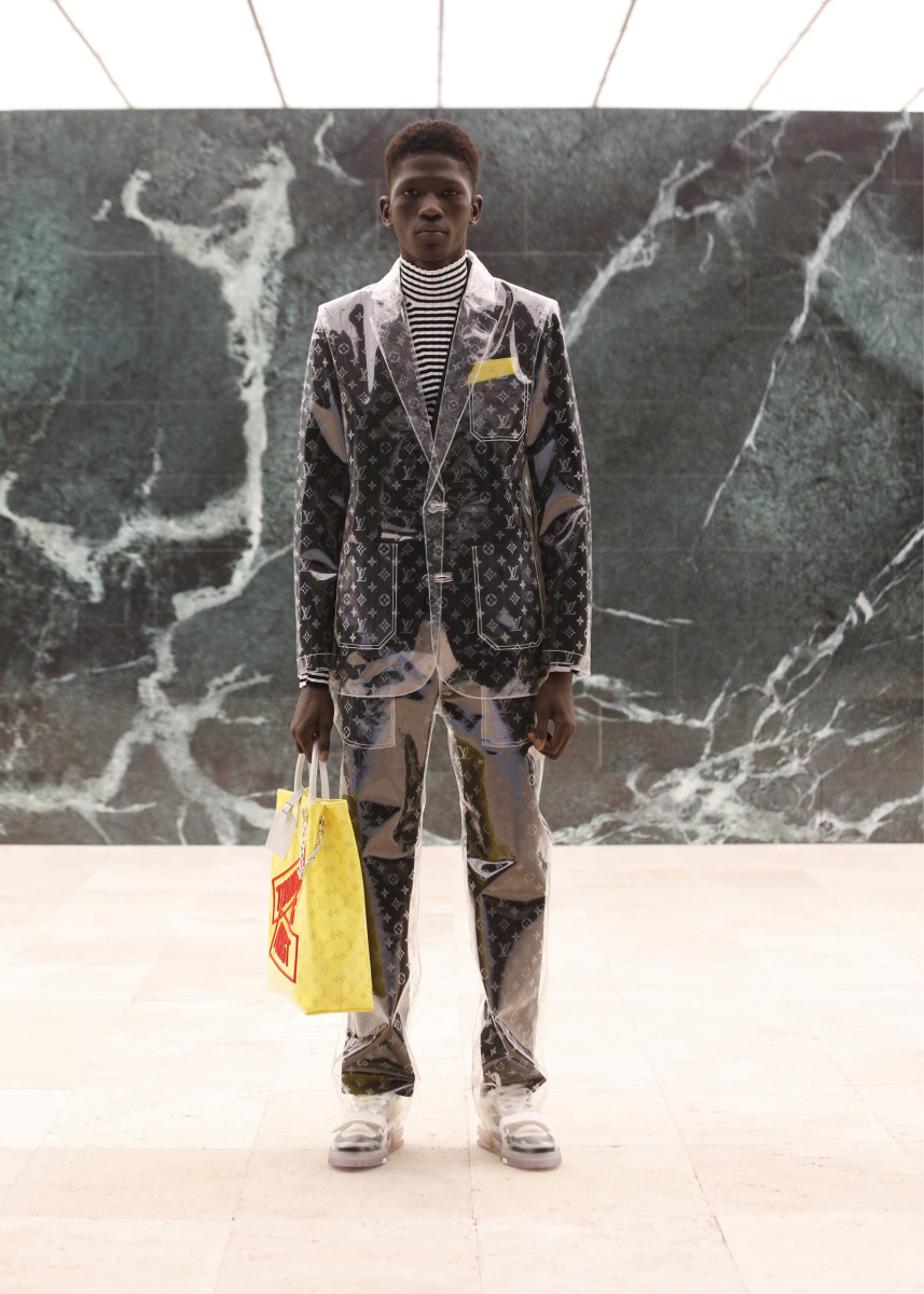A look from the Louis Vuitton men's Fall 2021 collection. 