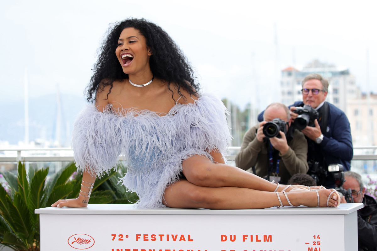 Leyna Bloom attends the photocall for "Port Authority" during the 72nd annual Cannes Film Festival