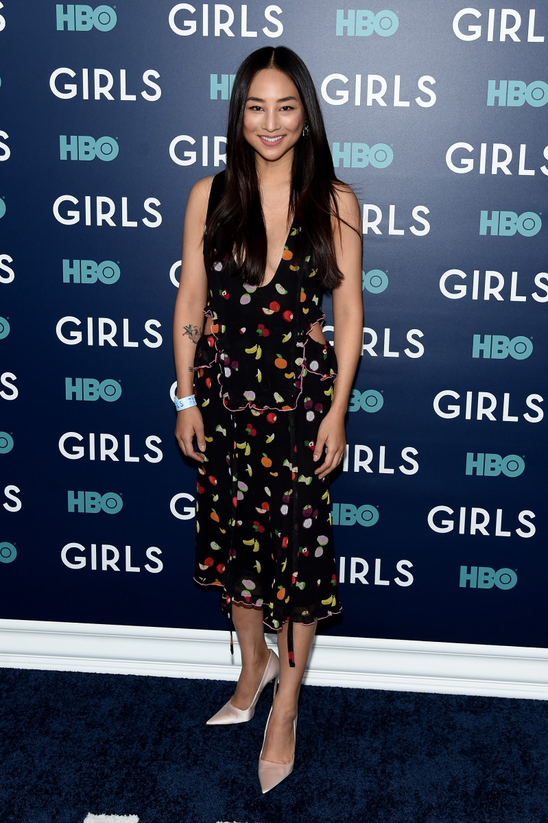 Greta Lee attends The New York Premiere Of The Sixth & Final Season Of "Girls"