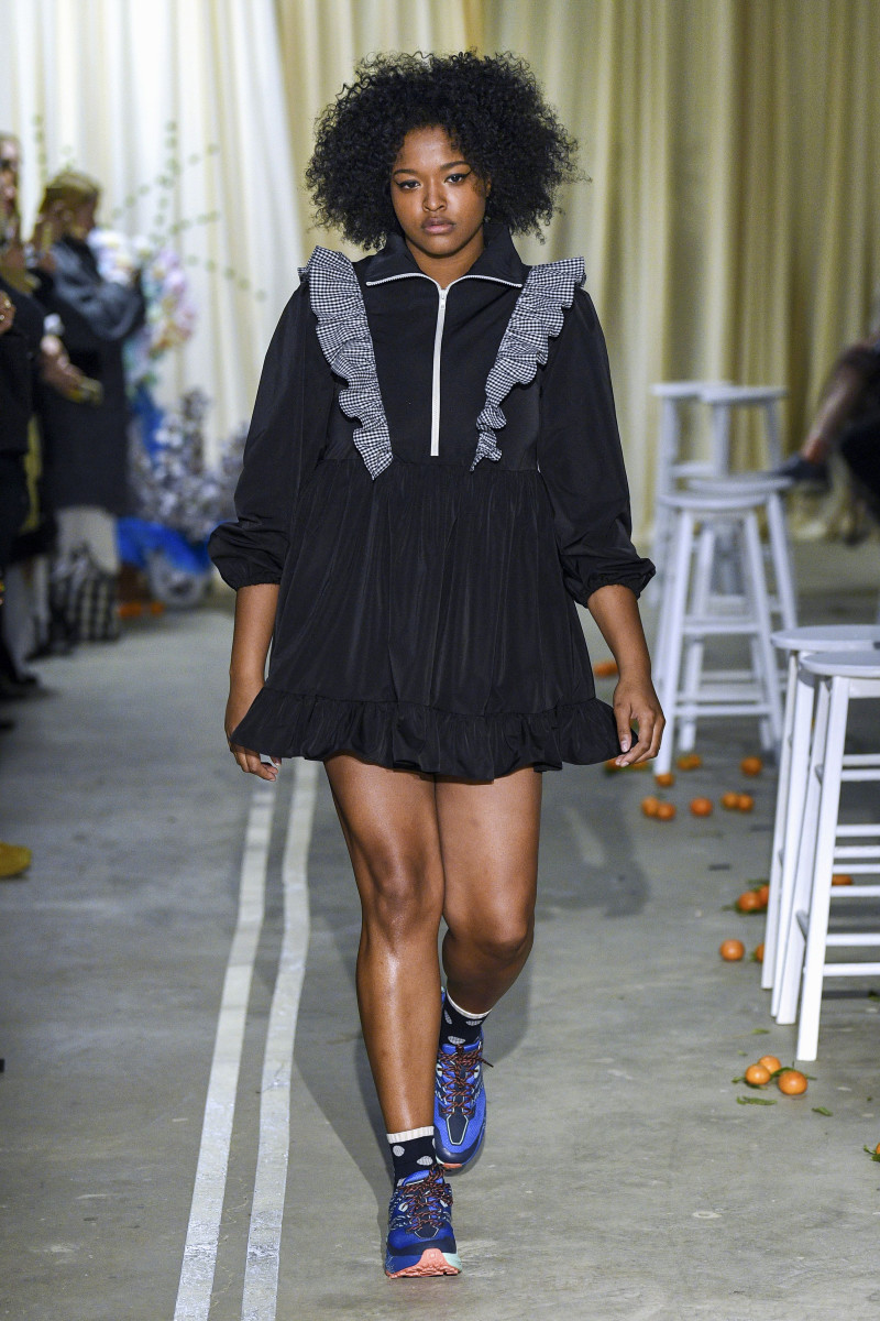At the Sandy Liang Fall 2019 show during New York Fashion Week.