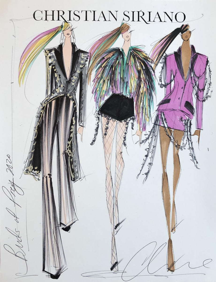 Christian Siriano - Sketching the afternoon away! Prints and originals  available at ChristianSiriano.com #cssketch https://store.christiansiriano .com/category/sketches | Facebook
