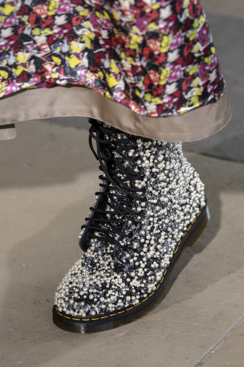 Shoes on the runway at Jonathan Cohen's 2020 show. 