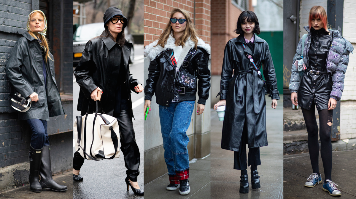 Slick Leather Looks Took Center Stage on Day 5 of New York Fashion Week ...