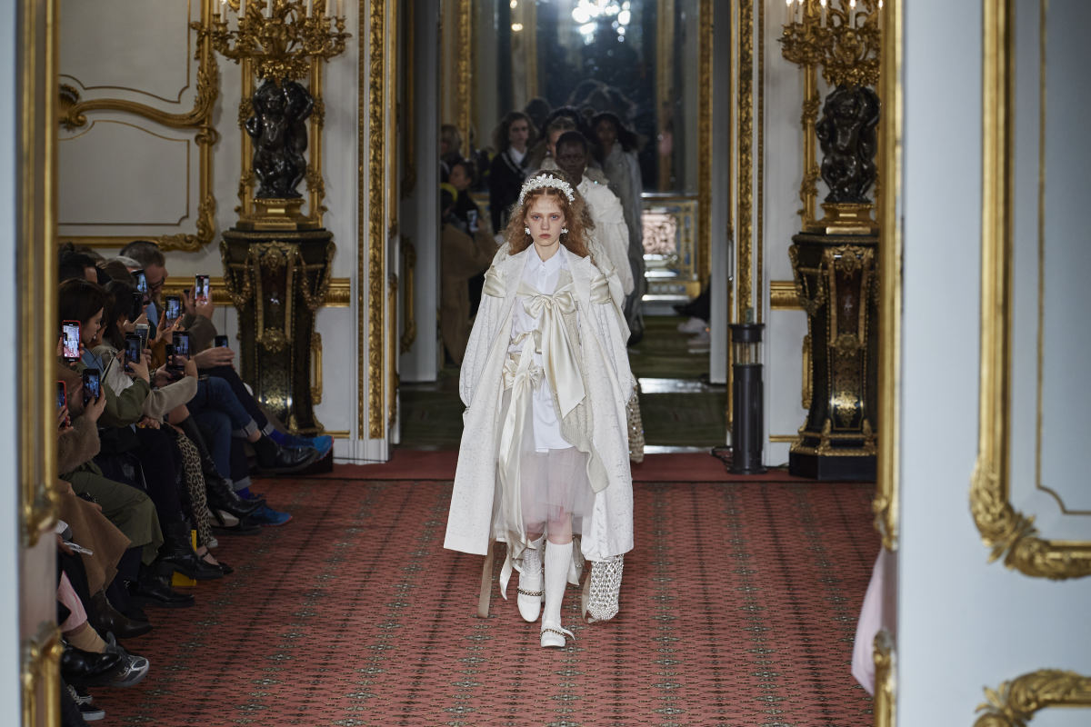 A look from Simone Rocha's Fall 2020 collection. 