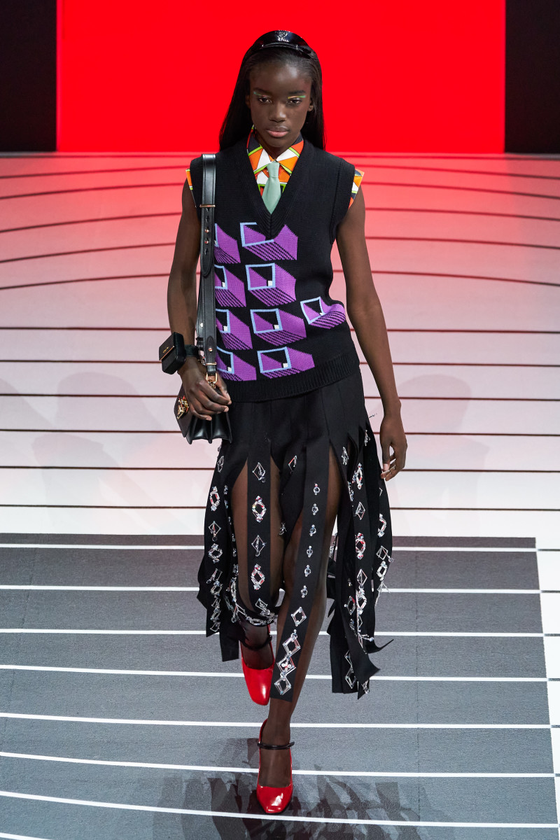A look from the Prada Fall 2020 Collection. 
