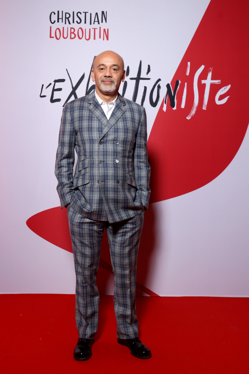 Christian Louboutin at the opening of his new Paris exhibit, L'exhibition(iste).