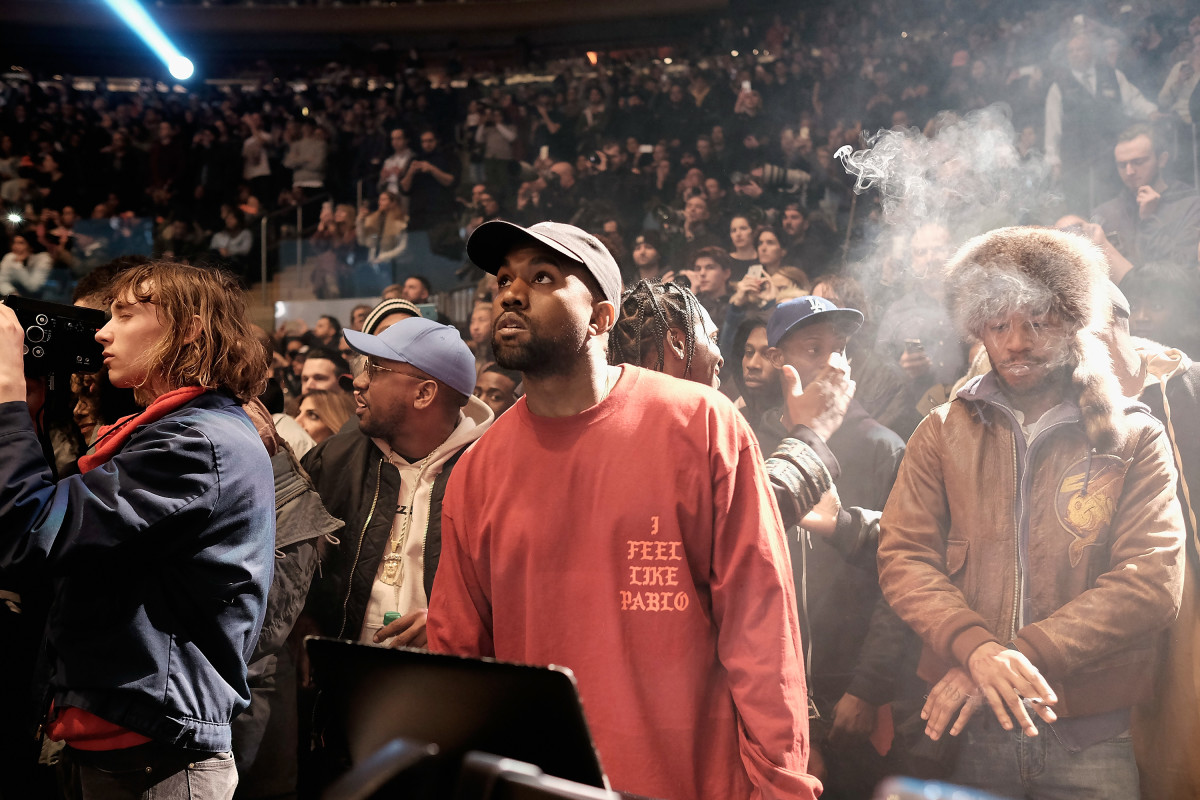 Kanye West at the Yeezy Season 3 show in 2016.