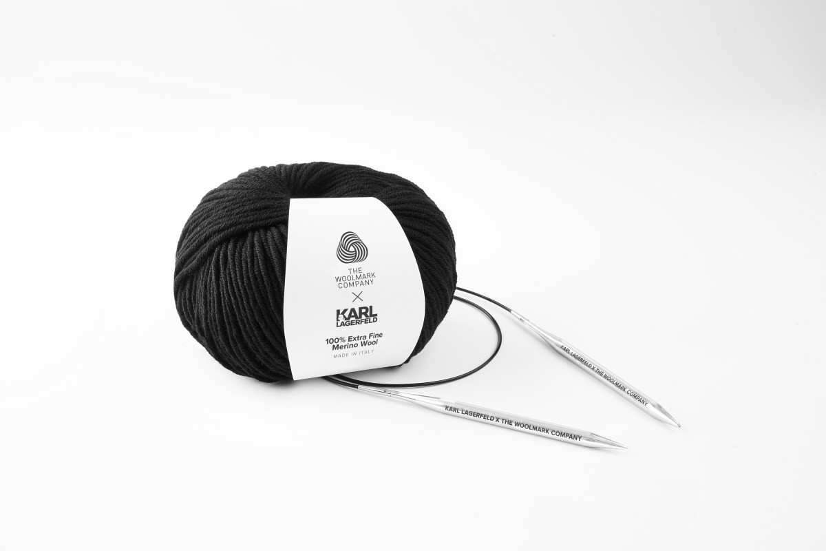 knit karl lagerfeld woolmark