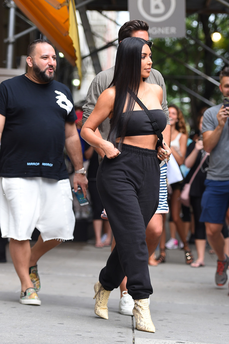 Kim Kardashian Sweatpants NYC August 02, 2017