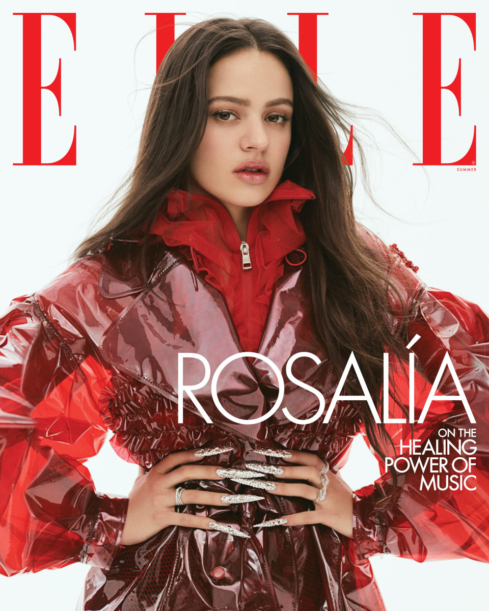 Rosalìa on the Summer 2020 cover of "Elle." 