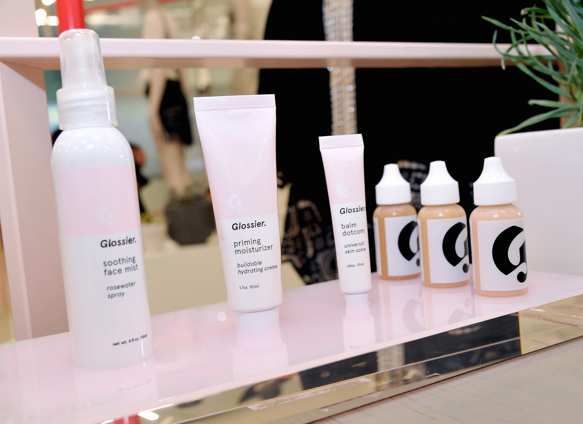 Glossier Products on Store Shelf