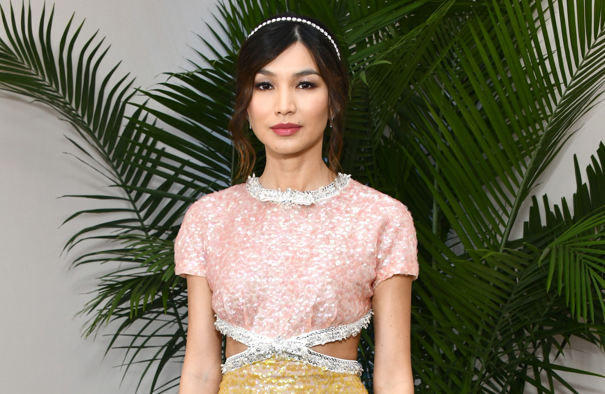 Great Outfits in Fashion History: Gemma Chan in Sparkly Miu Miu ...