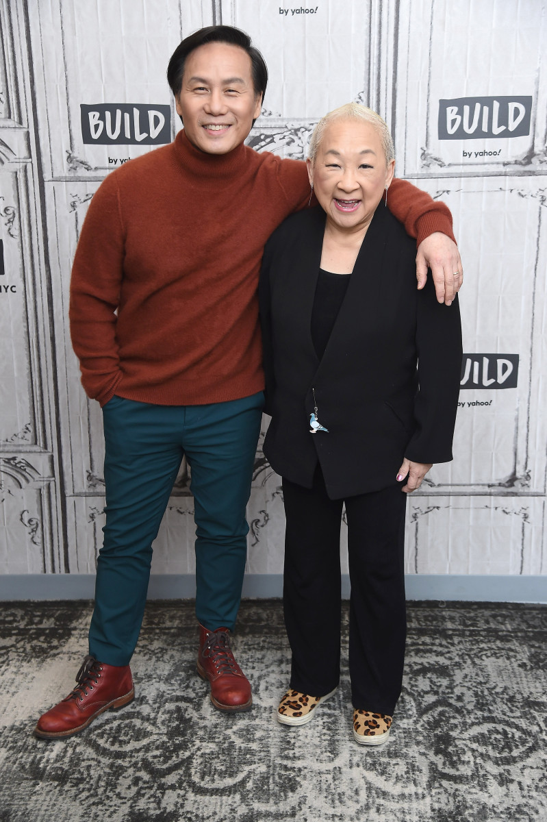 Co-stars Wong and Lori Tan Chinn, who also has some serious shoe game.