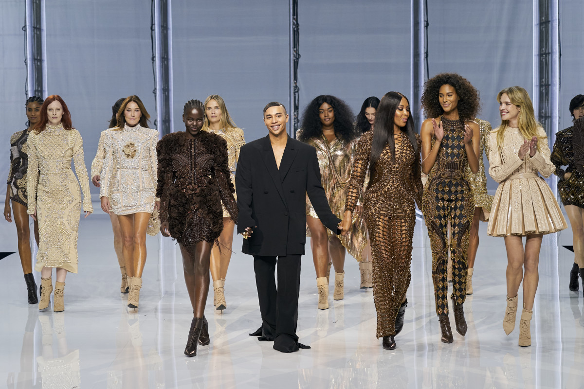 For Spring 2022, Olivier Rousteing Revisits His Greatest Hits From 10 ...