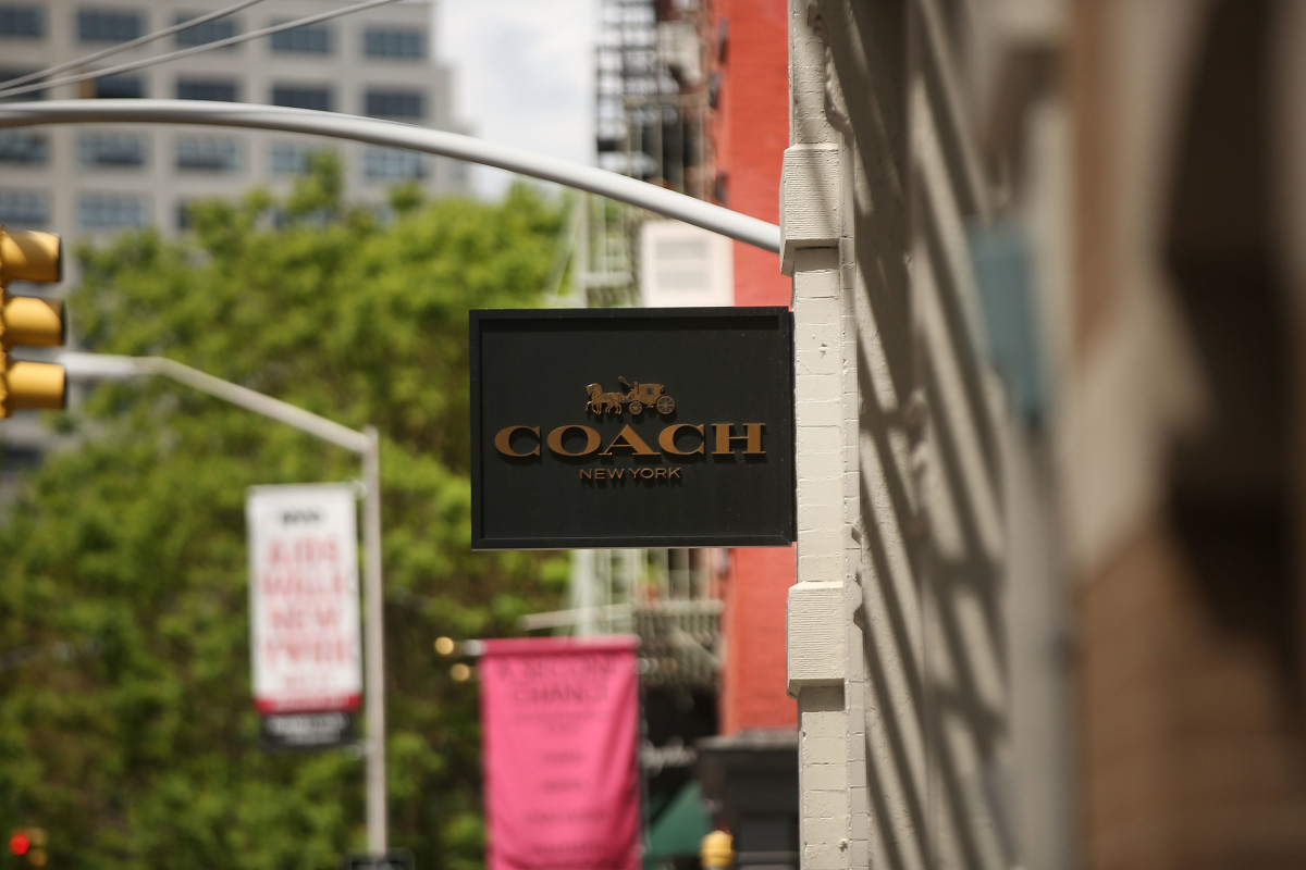 A Coach store stands in the SoHo neighborhood of Manhattan on May 8, 2017