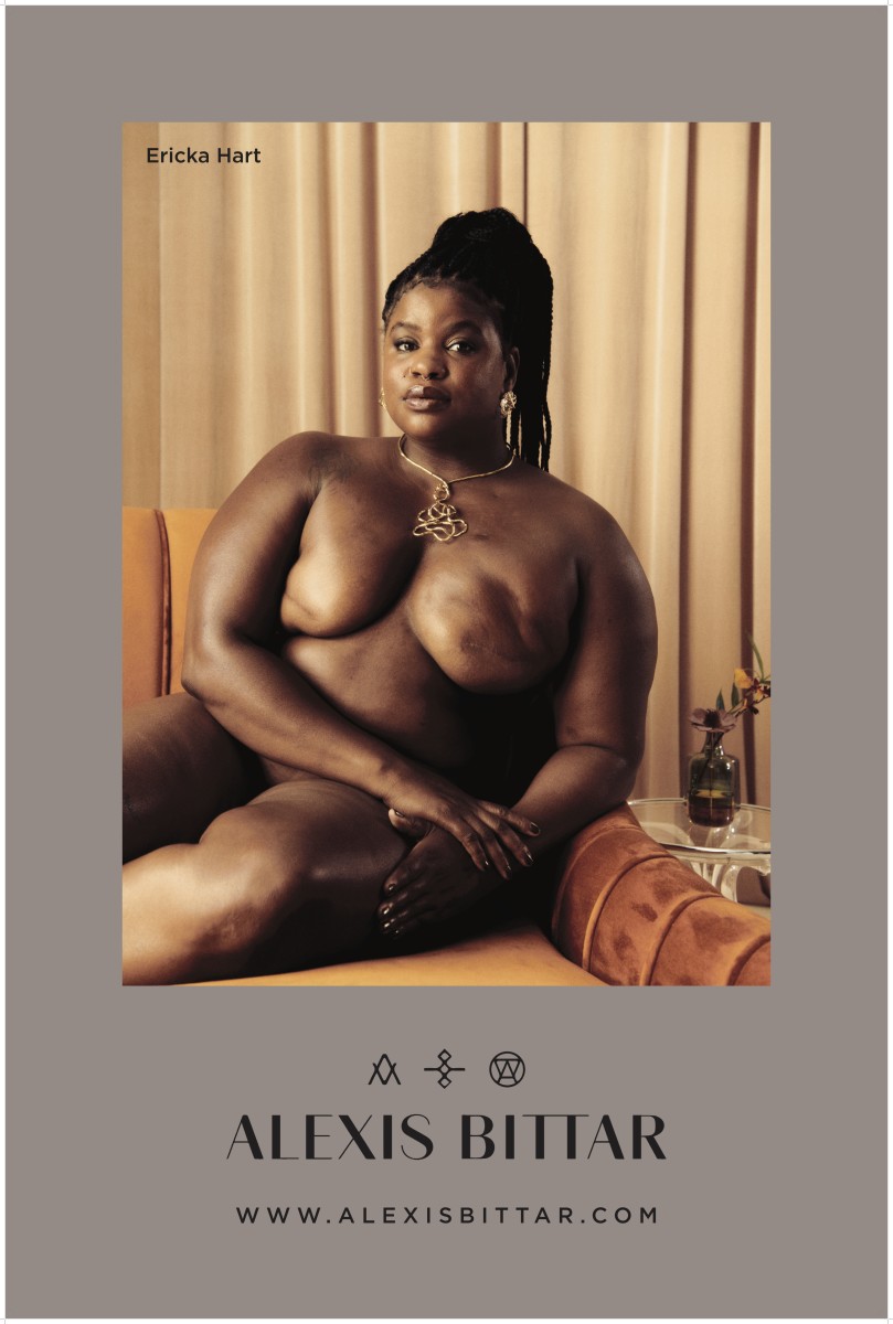 Ericka Hart in Alexis Bittar's Fall 2021 relaunch campaign.