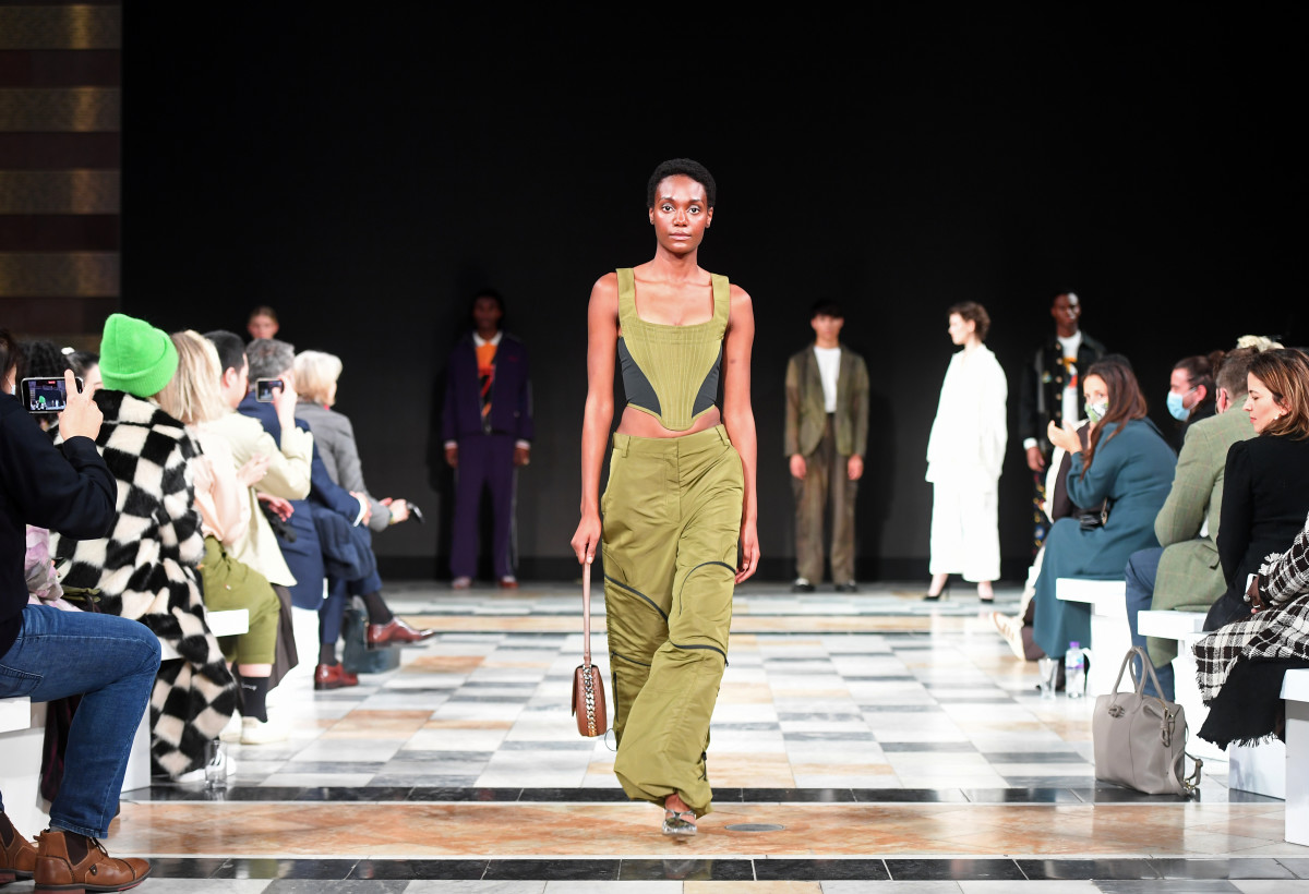 A look from the Stella McCartney show during the Great Fashion For Climate Action in Glasgow. 