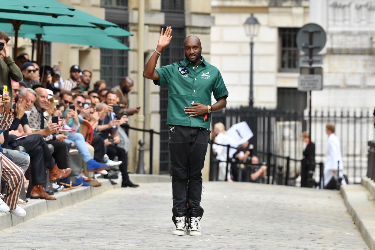 Virgil Abloh at the Louis Vuitton Spring 2020 menswear show in June 2019.
