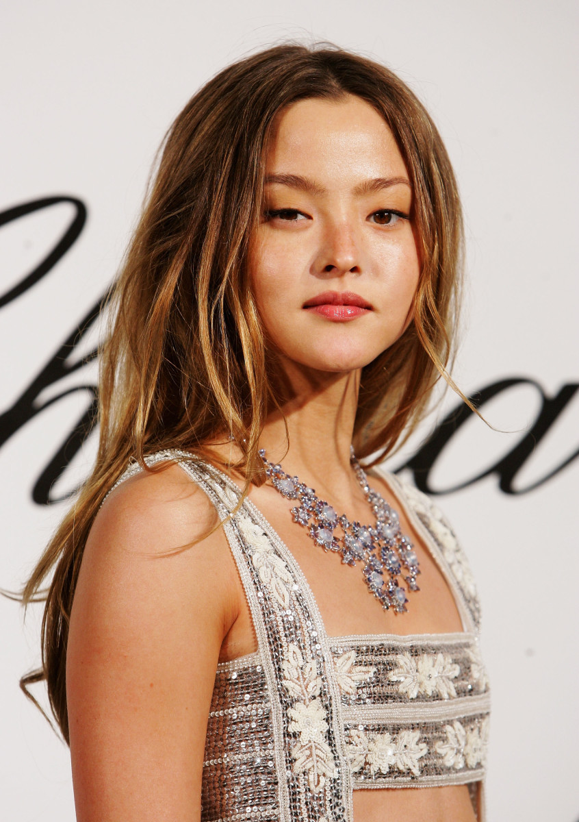 Model : actress Devon Aoki attends the Chopard and Valentino Party Dinner at Nikki Beach du
