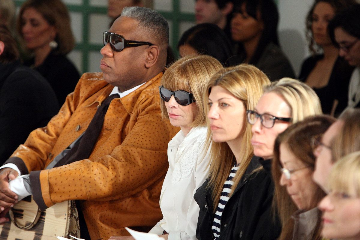 Talley with fellow Vogue editors in 2008