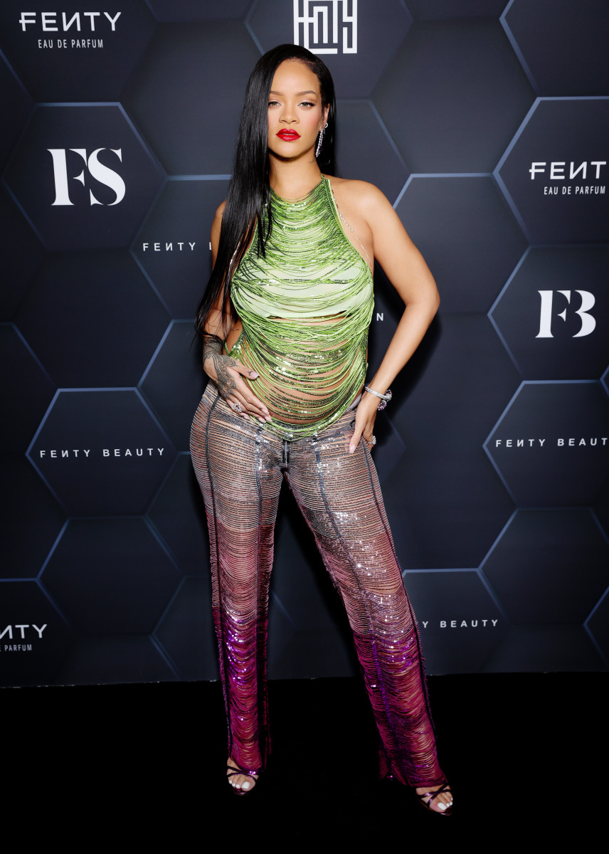 Rihanna at a Fenty Beauty party in Los Angeles.