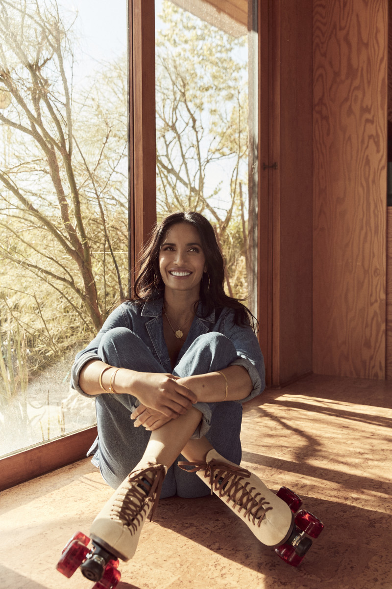 Lakshmi for the Madewell Spring 2022 'What Are You Made Of' campaign.