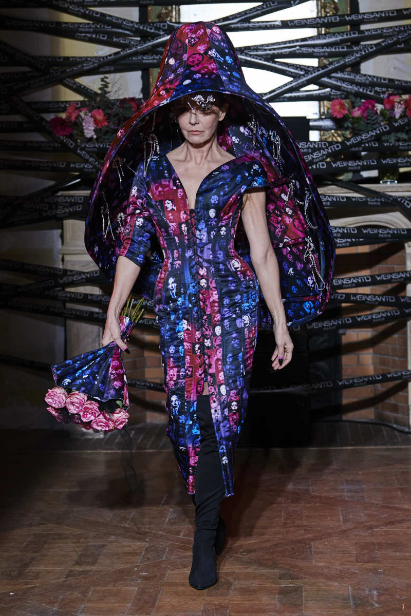 Philippine Leroy-Beaulieu in a look from the Weinsanto Fall 2022 collection. 