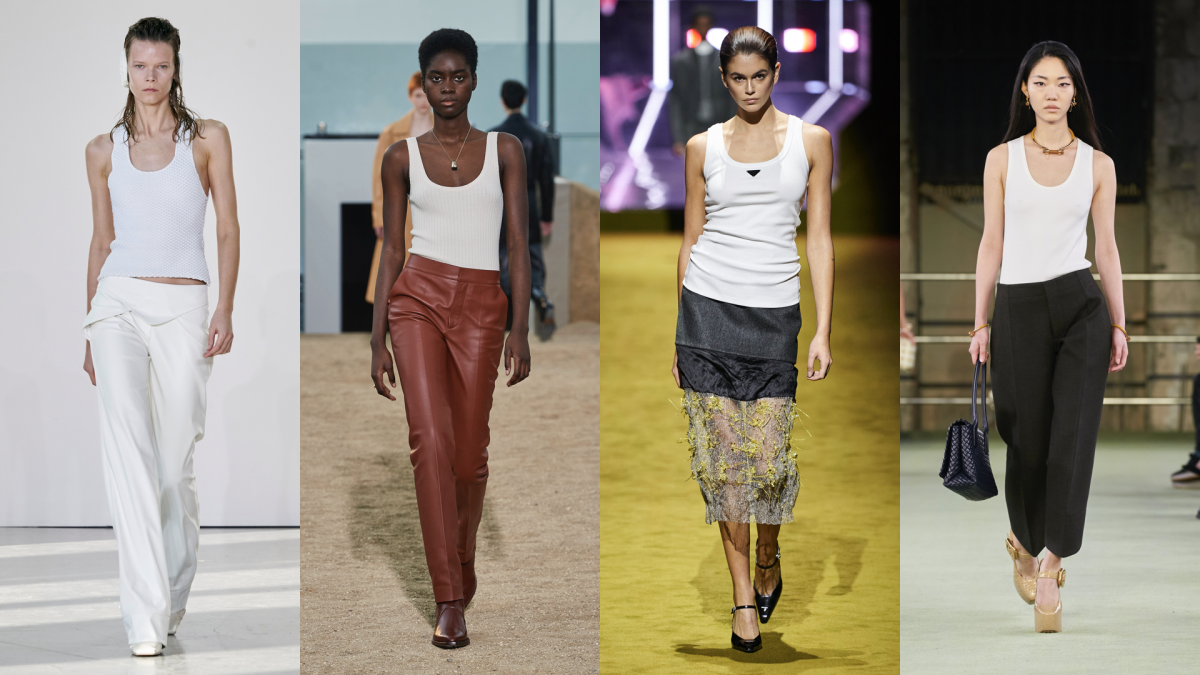Designers Agree: A White Tank Top Is the Must-Have Fashion Item of 2022 ...