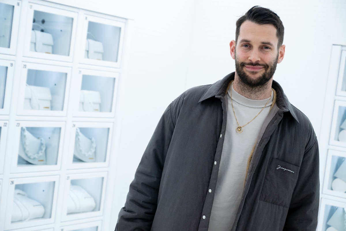 Simon Porte Jacquemus is seen at the opening of the Jacquemus store in Milan during the Milan Fashion Week Fall:Winter 2022:2023 on February 24, 2022 in Milan, Italy