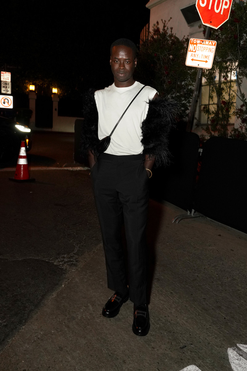 Ib Kamara attends a celebration of the Lola bag, hosted by Burberry & Riccardo Tisci on April 20, 2022 in Los Angeles, California