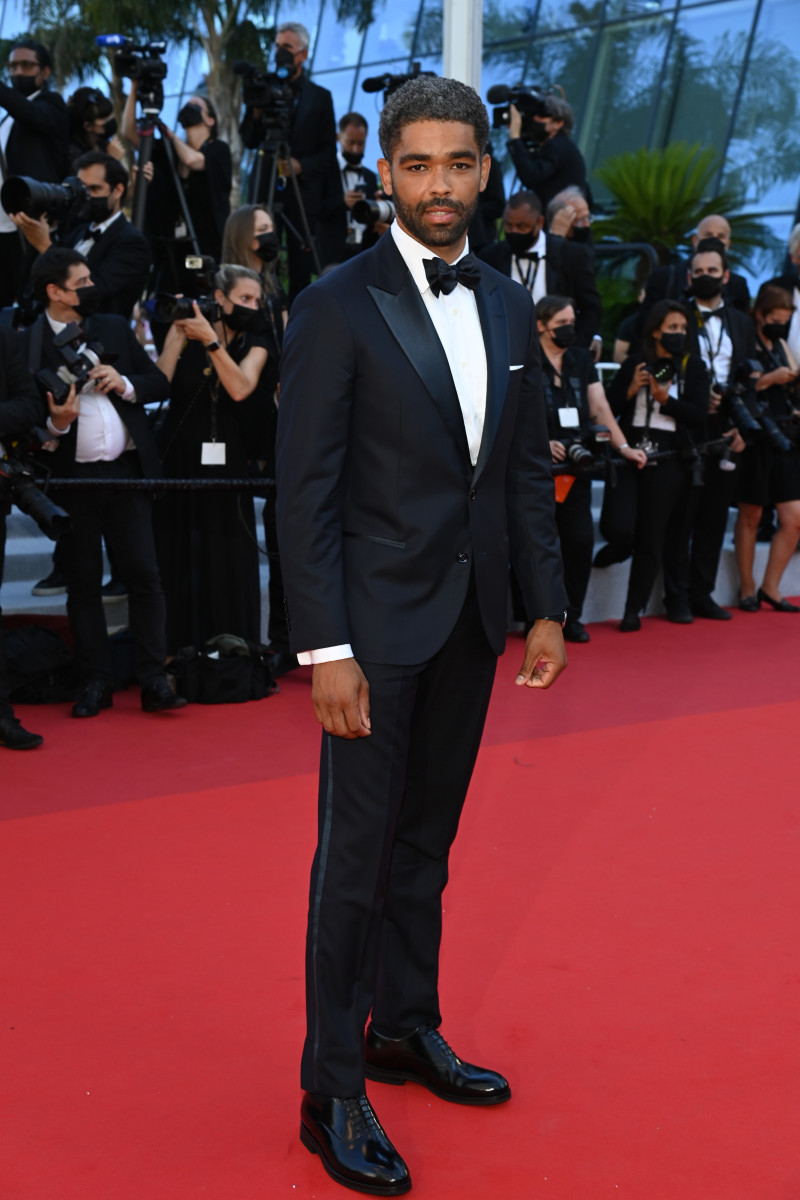 Zadrian + Sarah styled actor Kingsley Ben-Adir in Brunello Cucinelli for the 2021 Cannes Film Festival, where he was awarded the Trophée Chopard. 