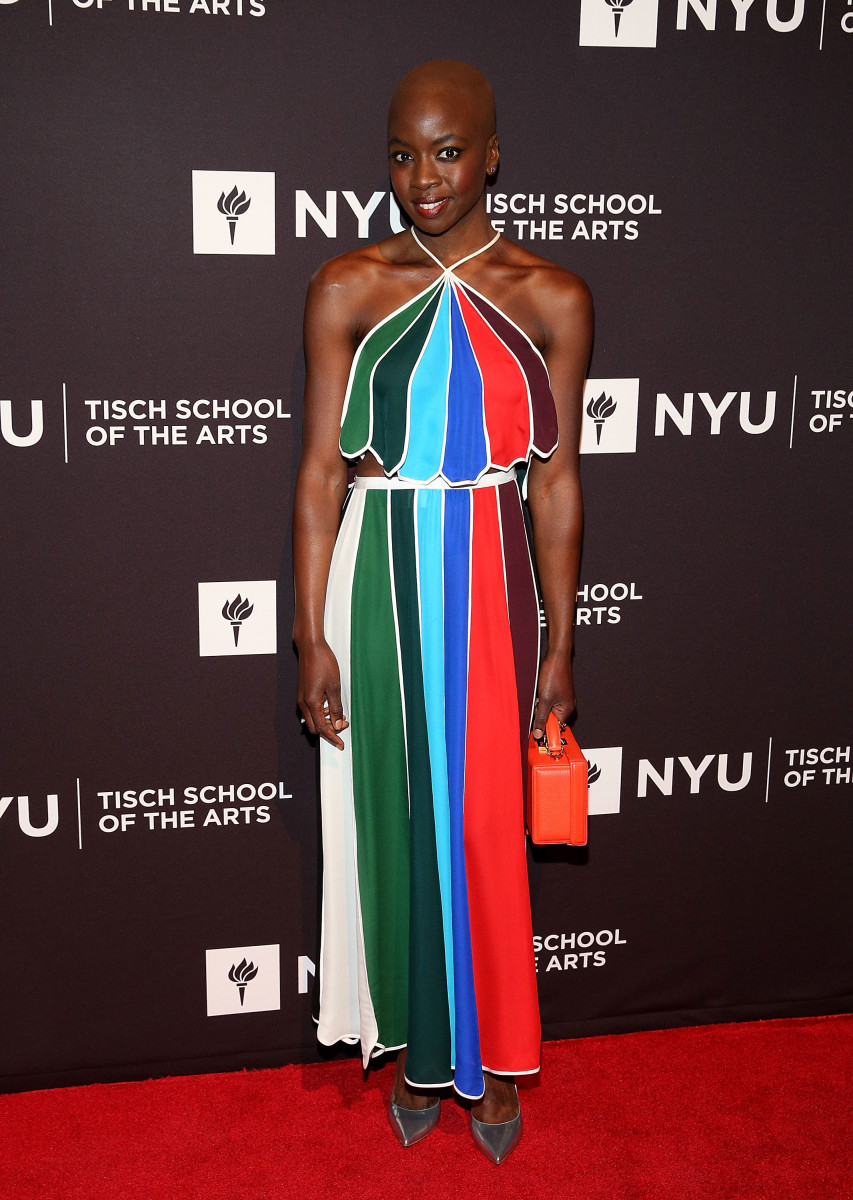 Danai Gurira attends NYU Tisch School of the Arts' 2017 Gala at Cipriani 42nd Street on April 3, 2017 in New York City.